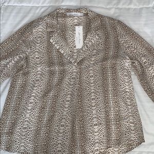 All In Favor Leopard Long Sleeved Top w/ tags